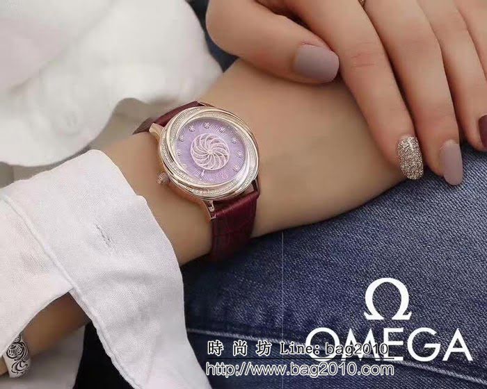 歐米茄OMEGA 時尚水鑽 女士石英腕表 WSS2204